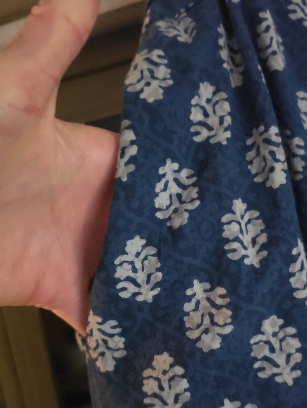 💙WIDE LEG 100% COTTON ADJUSTABLE DRAWSRRING TROUSER PANTS, "MADE IN INDIA" 💙 - Picture 13 of 14